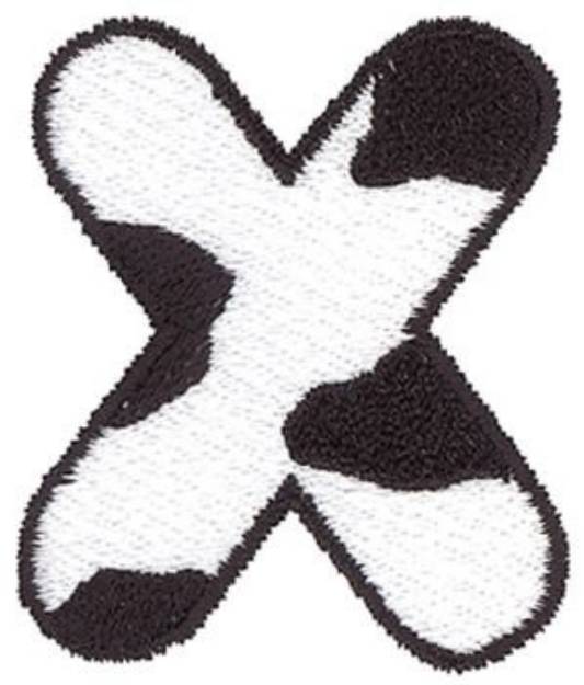 Picture of Cow X Machine Embroidery Design