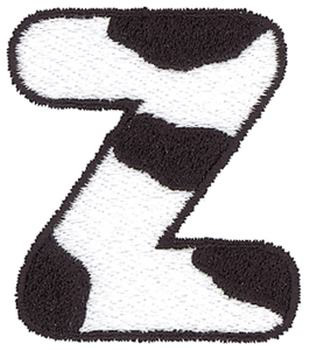 Cow Z Machine Embroidery Design