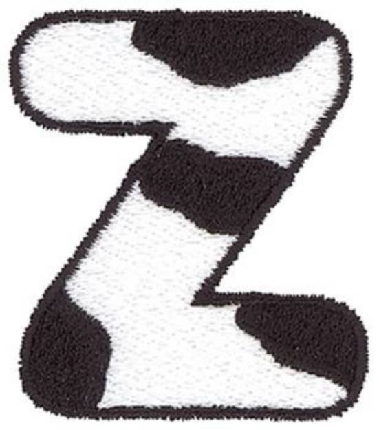 Picture of Cow Z Machine Embroidery Design