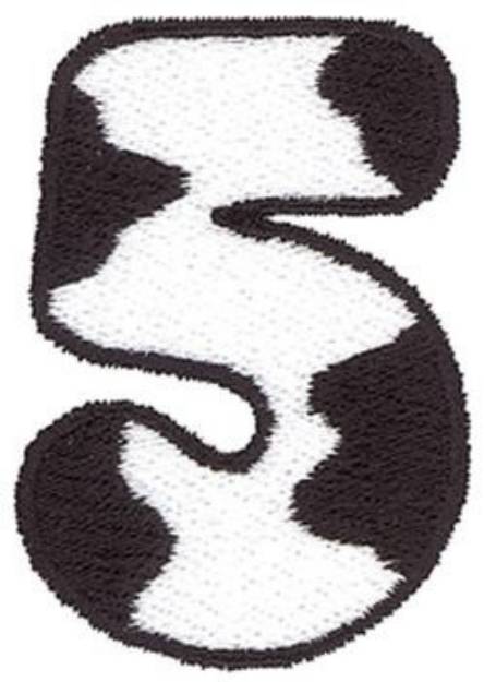 Picture of Cow Five Machine Embroidery Design