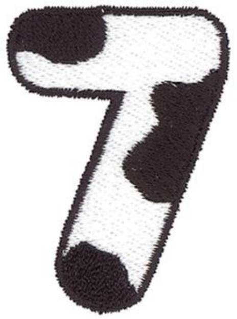 Picture of Cow Seven Machine Embroidery Design