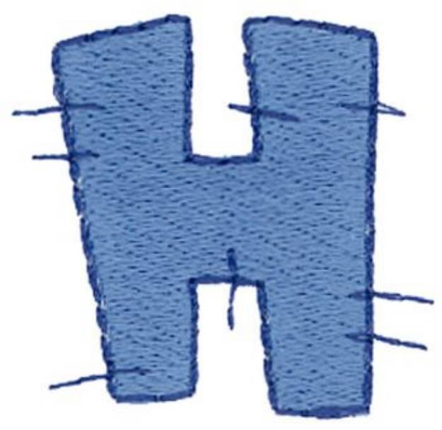 Picture of Stitch H Machine Embroidery Design
