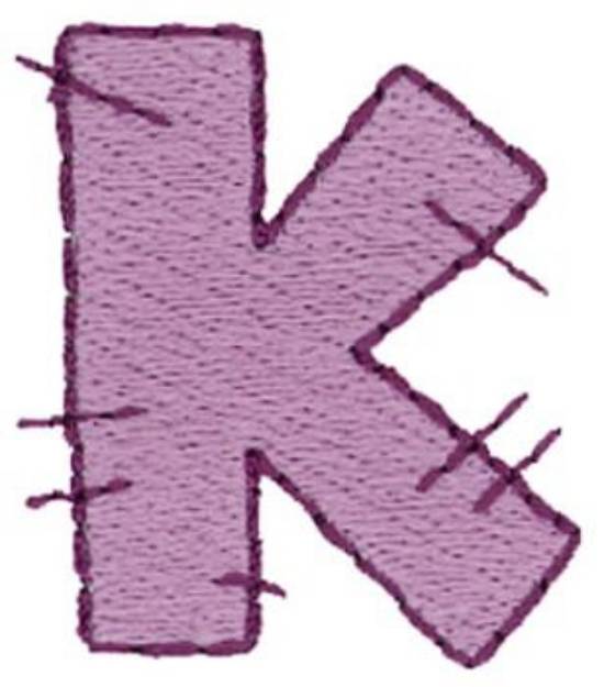 Picture of Stitch K Machine Embroidery Design