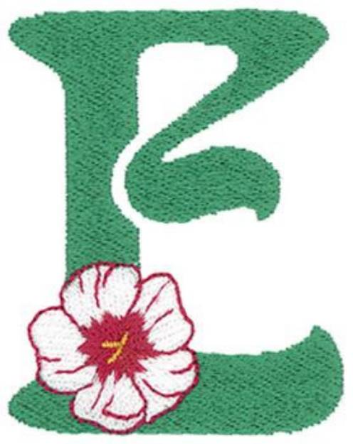 Picture of Flower E Machine Embroidery Design