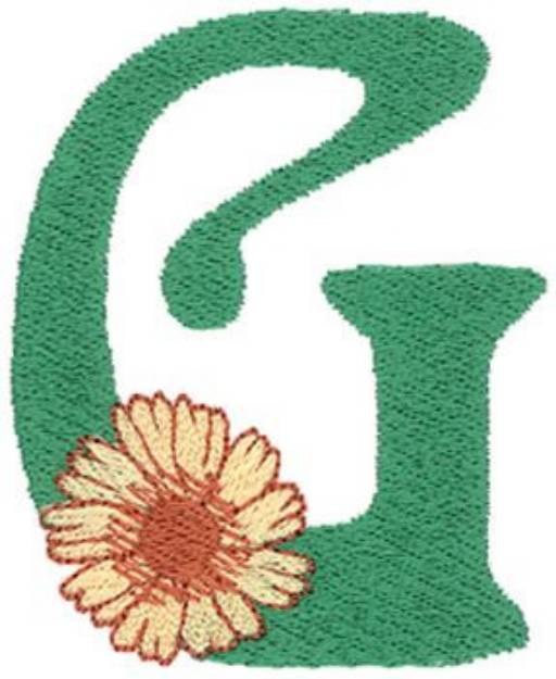Picture of Flower G Machine Embroidery Design