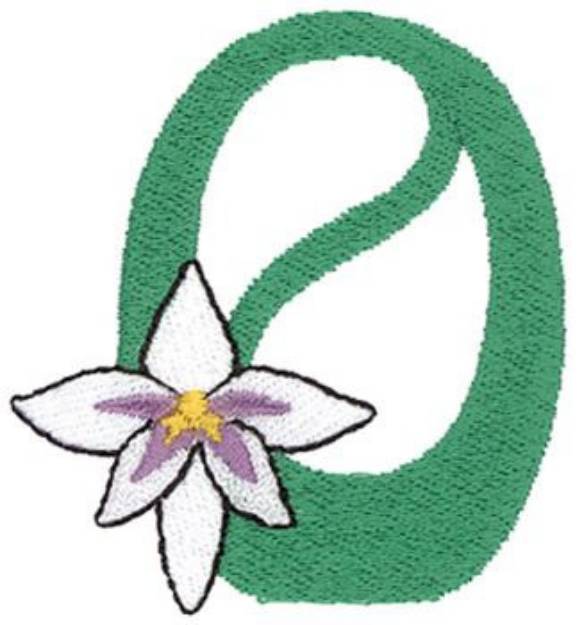 Picture of Flower O Machine Embroidery Design
