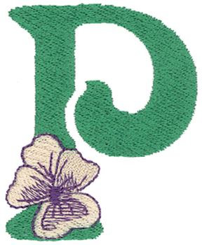 Flower P Machine Embroidery Design