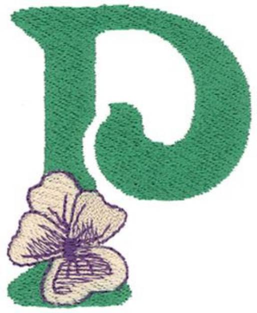 Picture of Flower P Machine Embroidery Design