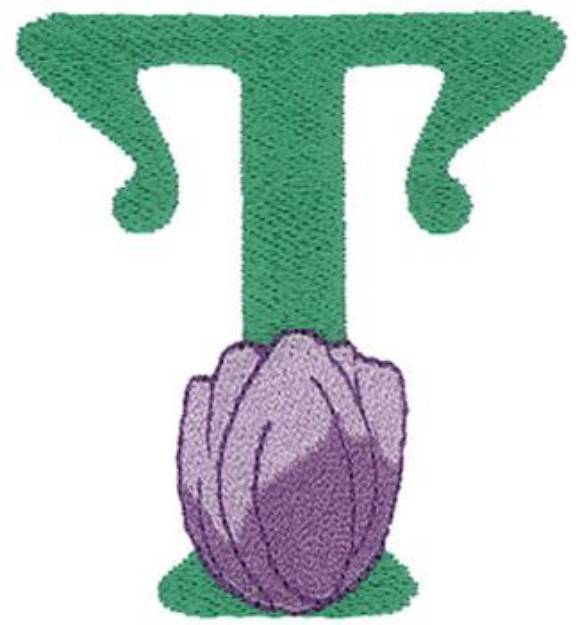 Picture of Flower T Machine Embroidery Design