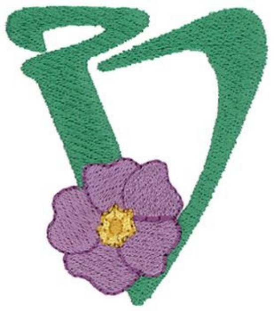 Picture of Flower  V Machine Embroidery Design