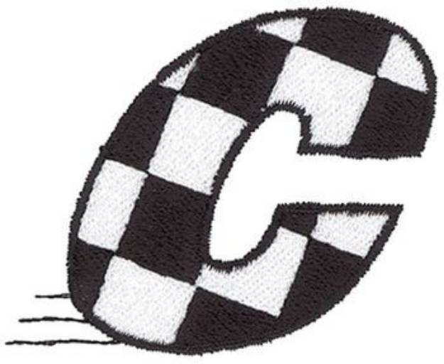 Picture of Checkered Flag C Machine Embroidery Design