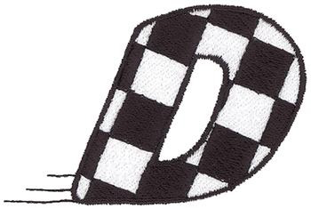 Checkered Flag D Machine Embroidery Design
