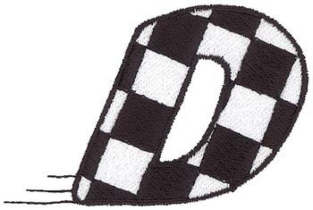 Picture of Checkered Flag D Machine Embroidery Design