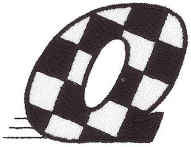 Picture of Checkered Flag Q Machine Embroidery Design