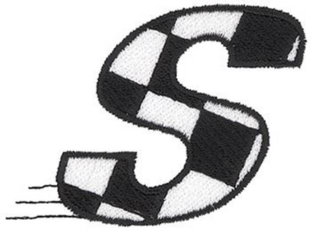 Picture of Checkered Flag S Machine Embroidery Design