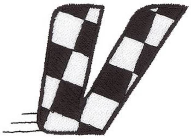 Picture of Checkered Flag V Machine Embroidery Design