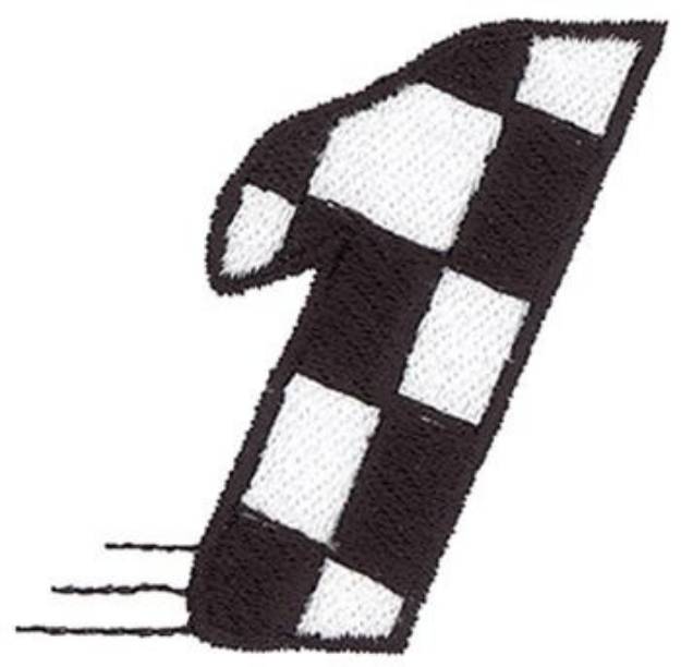 Picture of Checkered Flag 1 Machine Embroidery Design