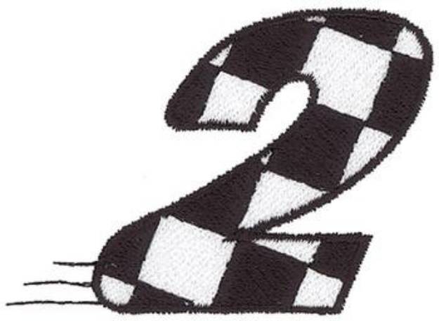 Picture of Checkered Flag 2 Machine Embroidery Design