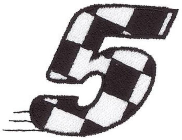Picture of Checkered Flag  5 Machine Embroidery Design