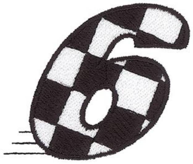 Picture of Checkered Flag 6 Machine Embroidery Design