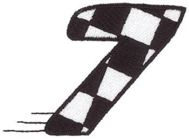 Picture of Checkered Flag 7 Machine Embroidery Design