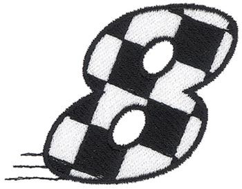 Checkered Flag 8 Machine Embroidery Design