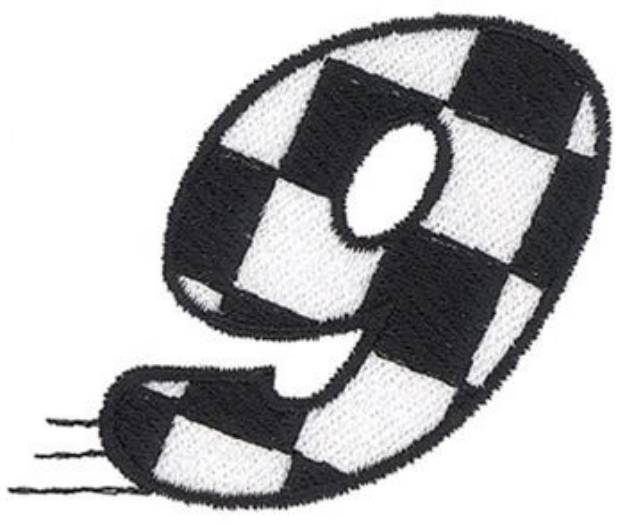 Picture of Checkered Flag 9 Machine Embroidery Design