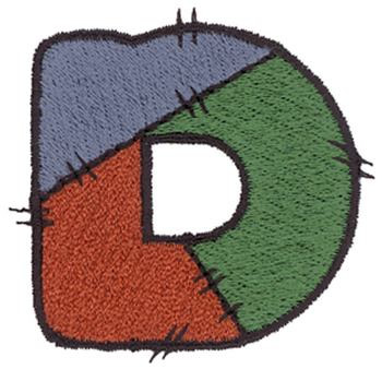Patchwork D Machine Embroidery Design