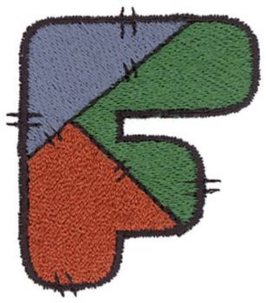 Picture of Patchwork F Machine Embroidery Design