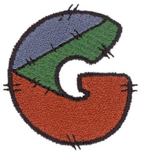 Picture of Patchwork G Machine Embroidery Design