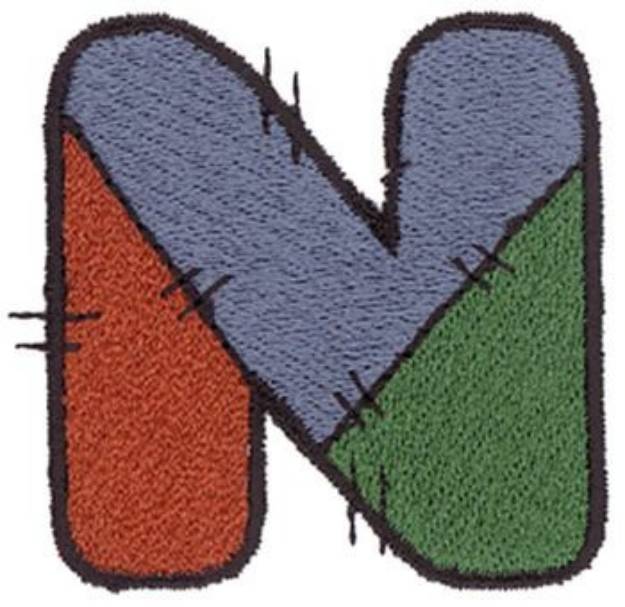 Picture of Patchwork N Machine Embroidery Design