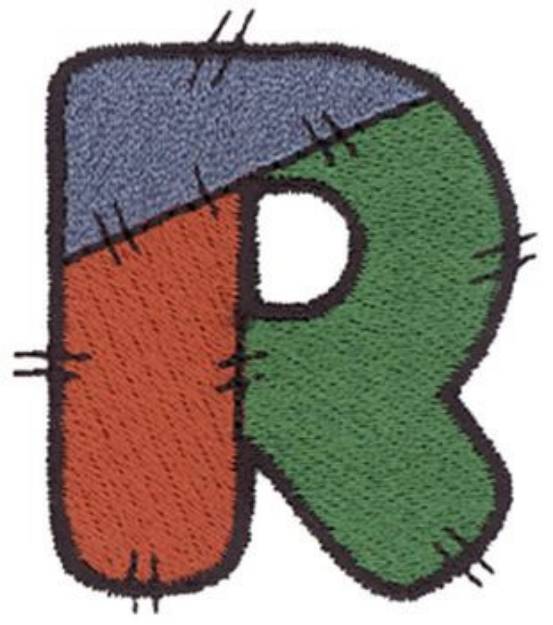 Picture of Patchwork R Machine Embroidery Design