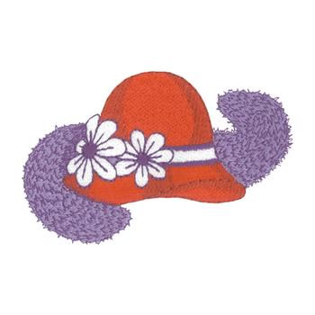 Hat & Boa Machine Embroidery Design