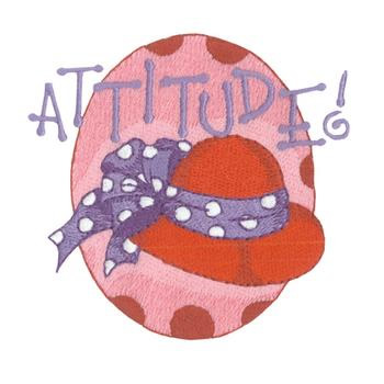 Red Hat Attitude Machine Embroidery Design