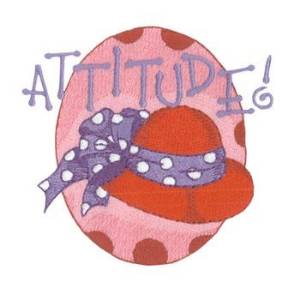 Picture of Red Hat Attitude Machine Embroidery Design