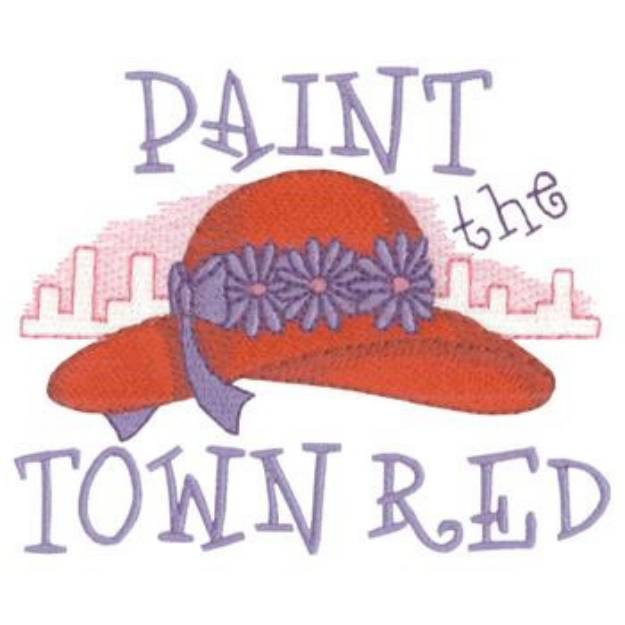 Picture of Paint Town Red Machine Embroidery Design