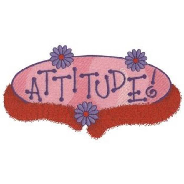 Picture of Attitude Machine Embroidery Design