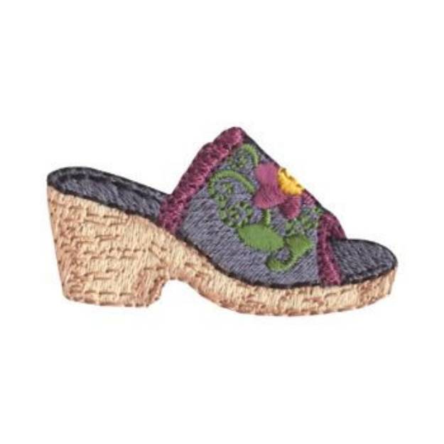 Picture of Wedge Sandal Machine Embroidery Design