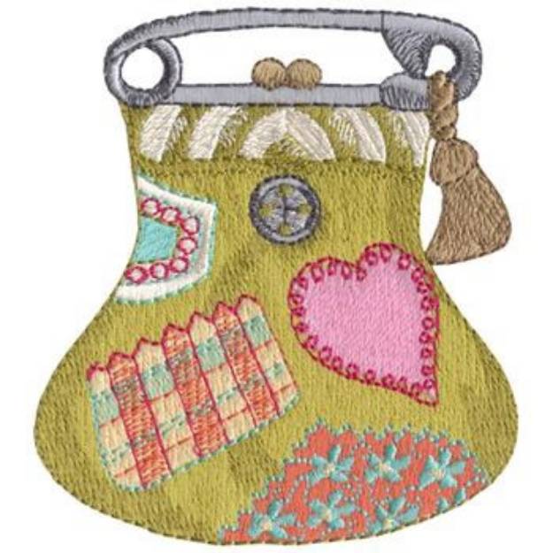 Picture of Patch Purse Machine Embroidery Design