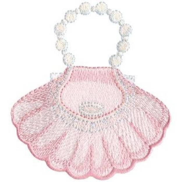 Picture of Clam Shell Purse Machine Embroidery Design