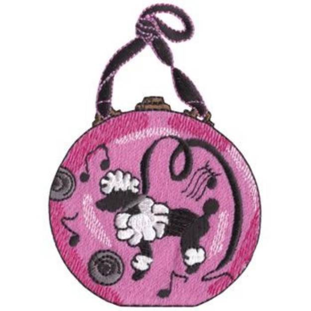 Picture of Poodle Purse Machine Embroidery Design