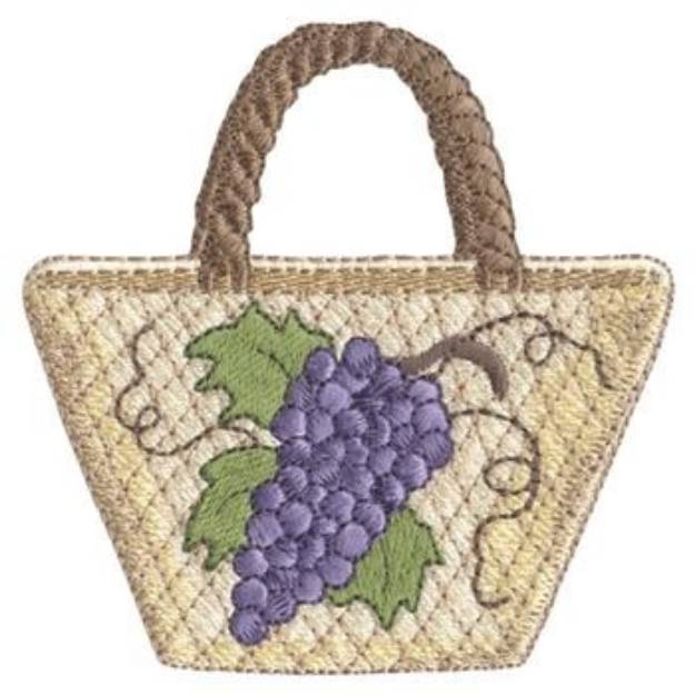 Picture of Grape Purse Machine Embroidery Design