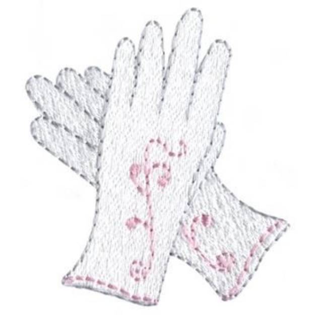 Picture of Ladies Gloves Machine Embroidery Design