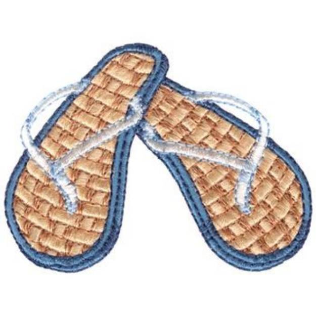 Picture of Bamboo Flip Flops Machine Embroidery Design