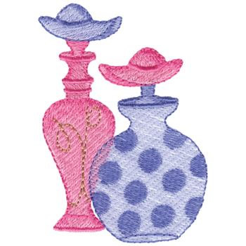 Perfume Bottles Machine Embroidery Design