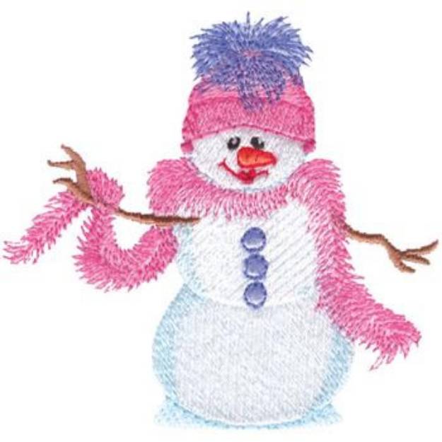Picture of Snow Lady Machine Embroidery Design