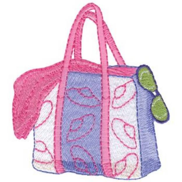 Picture of Beach Bag Machine Embroidery Design