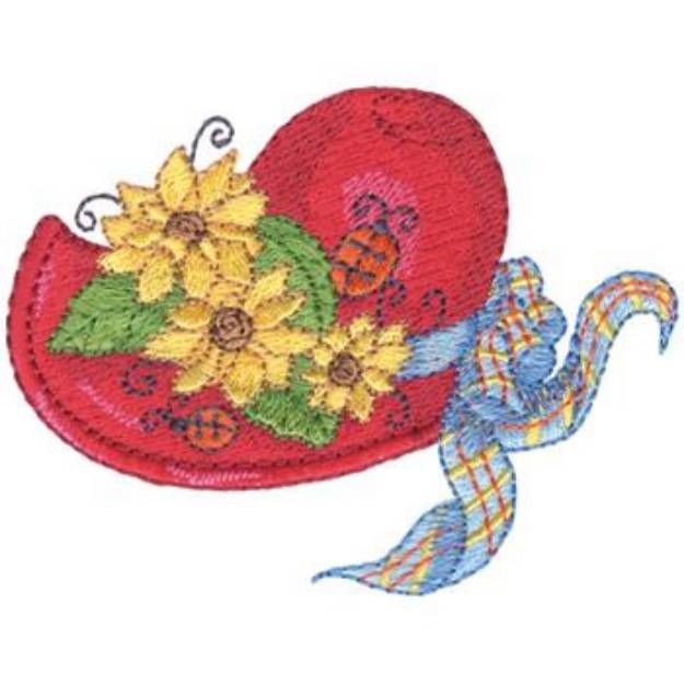 Picture of Summer Hat Machine Embroidery Design