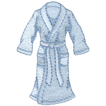 Bath Robe Machine Embroidery Design