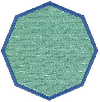 Filled Octagon Machine Embroidery Design